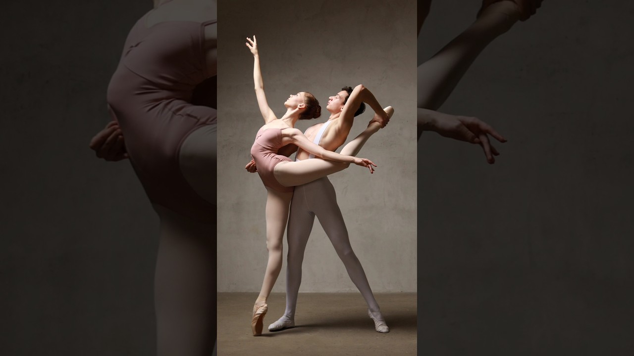 🇺🇦 Model poses for photoshoot📸 Ballet. Models Daria and Vitaliy