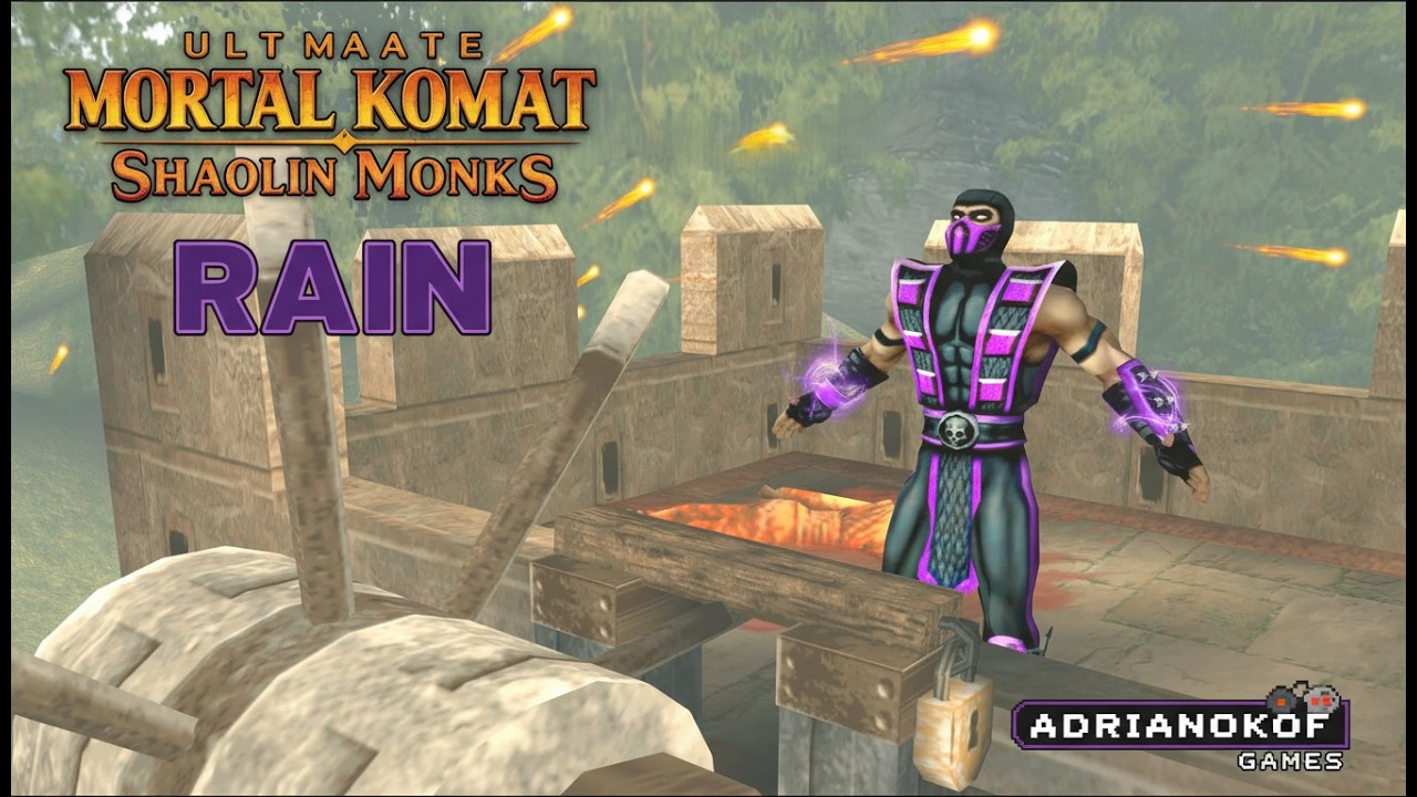 Mod V 2 Ultimate Mortal Kombat Shaolin Monks Com RAIN ! Em 4K ps2 Emu PARTE 2