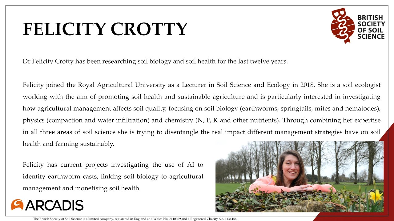 Annual Conference 2021: Soil Health - Dr Felicity Crotty