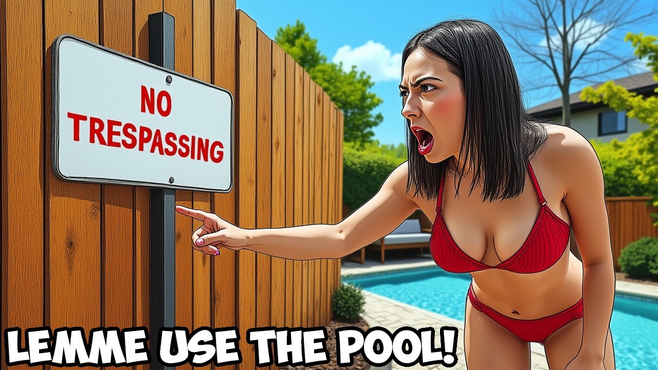 Neighbor INVADES My Pool Daily, Calls 911 When I Put Up A Fence & No Trespassing Signs!