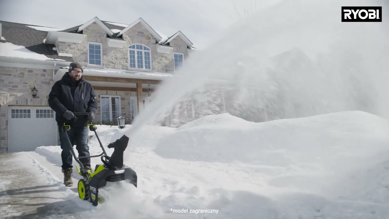 Łatwe odśnieżanie z RYOBI MAX POWER 36V - Odśnieżarki akumulatorowe na każdy śnieg, na każdą pogodę!