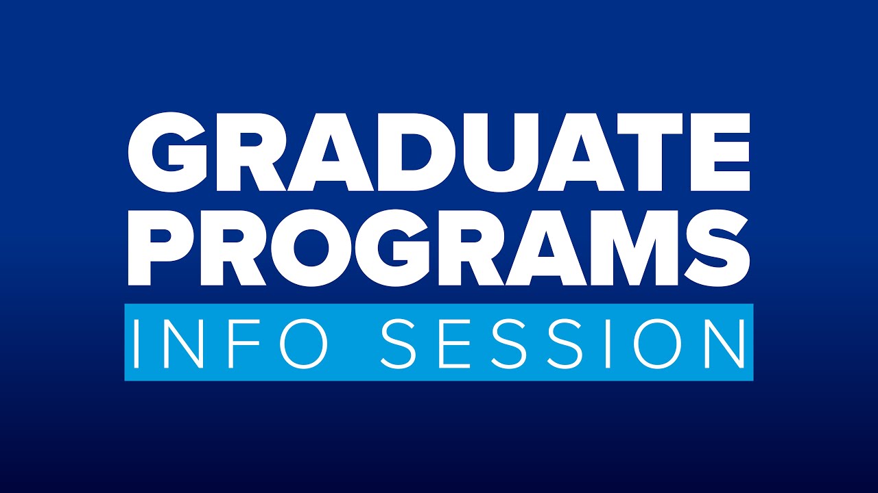 Graduate Programs Info Session - September 25, 2025