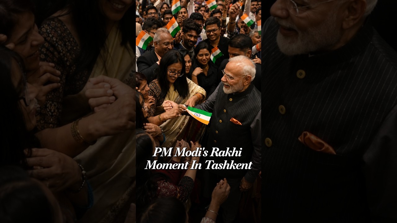PM Modi Gets Rakhi Tied By Indian Diaspora Women In Uzbekistan