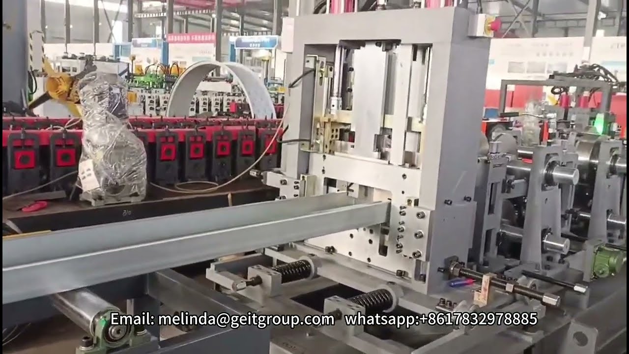 Automatic CZ Sigma roll forming machine with remote control and maintaince function