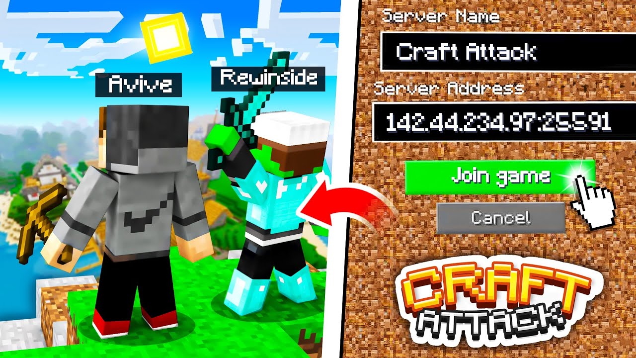 ICH TRETE dem CRAFT ATTACK 8 Server bei! (ERSTE Folge mit Rewi)
