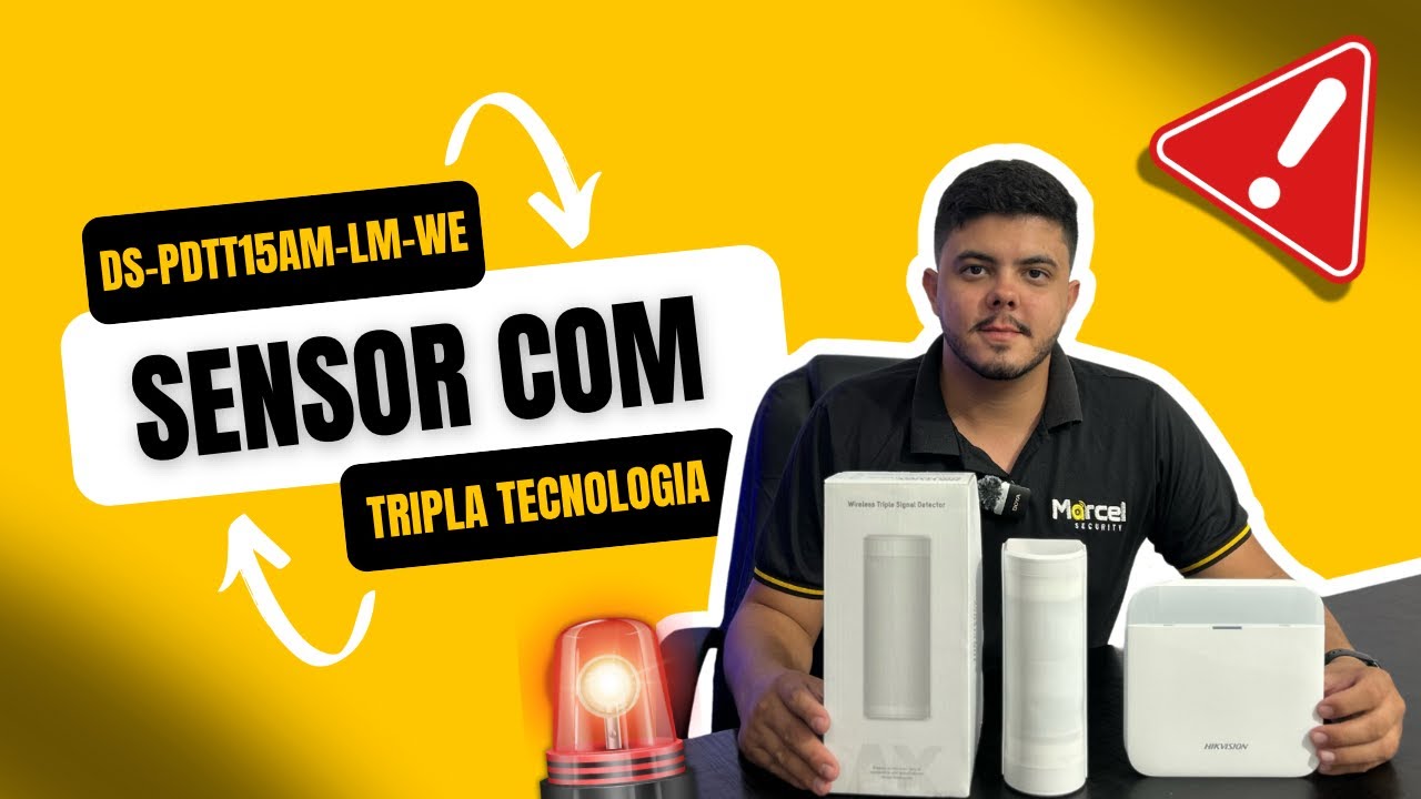 Detector de Movimento Externo Hikvision DS-PDTT15AM-LM-WE – Segurança Total ao Ar Livre!