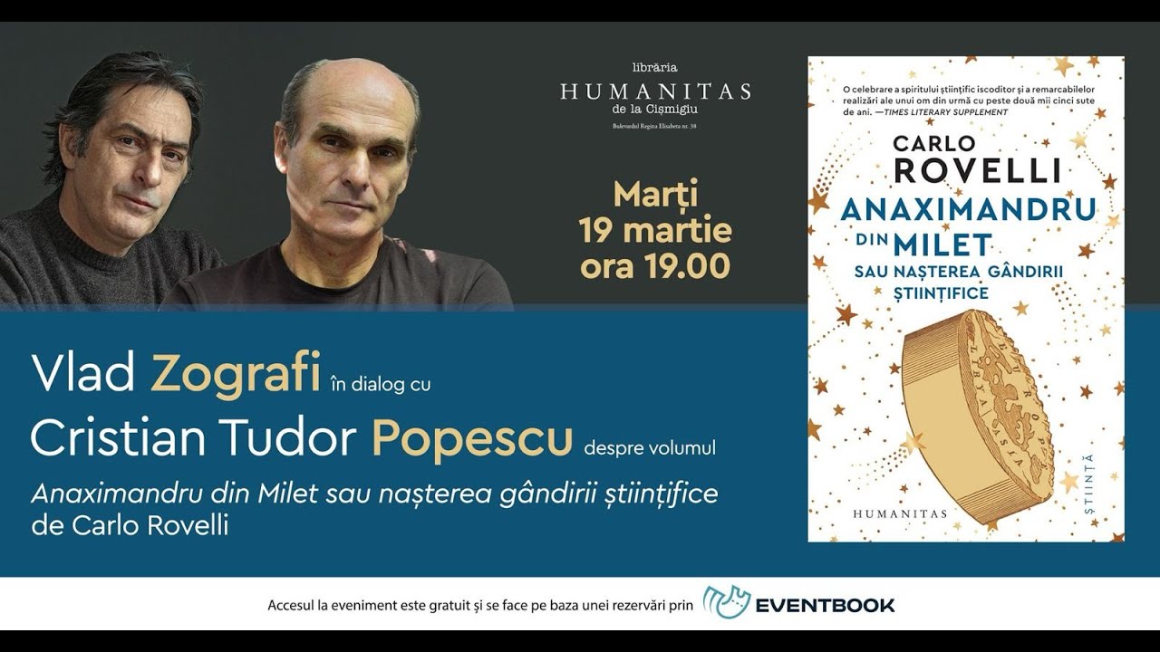 Vlad Zografi în dialog cu Cristian Tudor Popescu despre Anaximandru din Milet