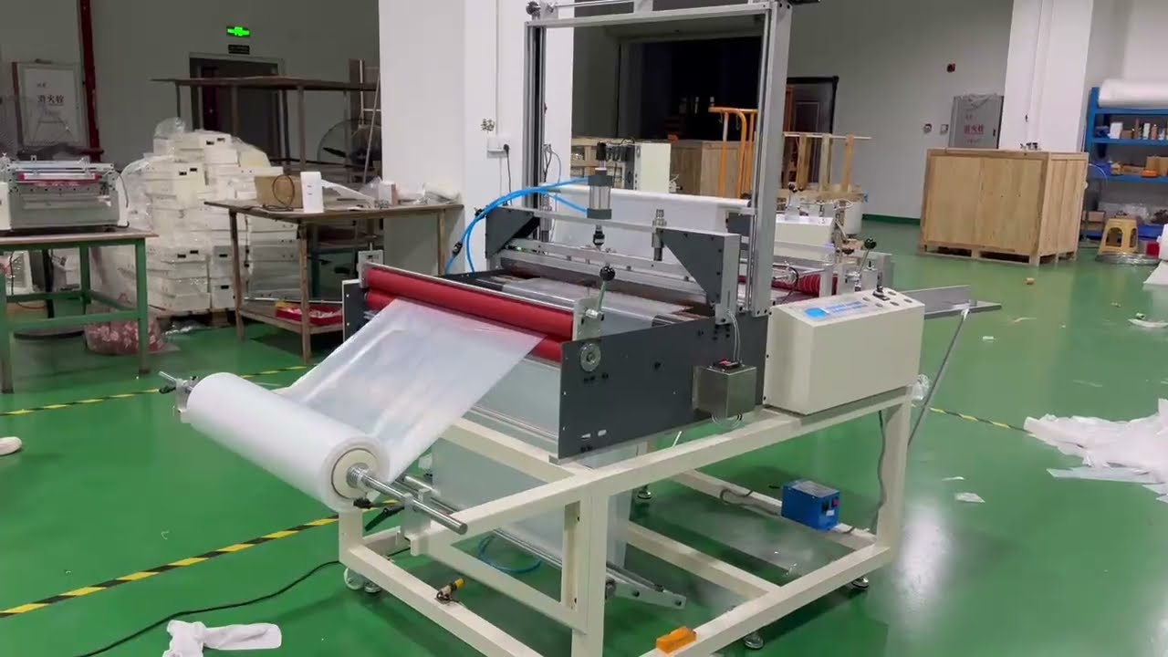 HDK 800Z-ZD Poly Bag/Plastic Bag/Polyethylene Bag Sealing Cutting Machine From Roll To Sheet
