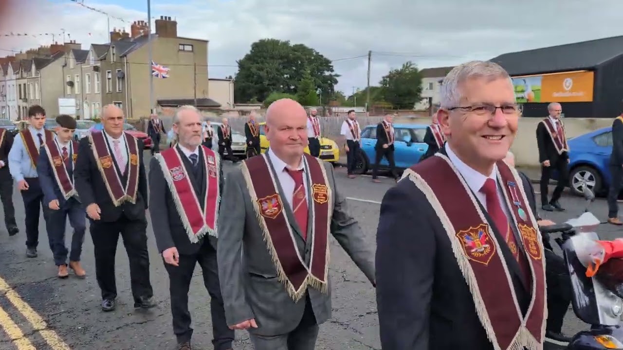 Coleraine district Apprentice boys of Derry morning parade in the town, 9-8 2025