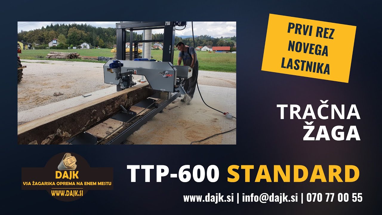 DAJK - TrakMet - TTP 600 Standard - Prvi rez novega lastnika