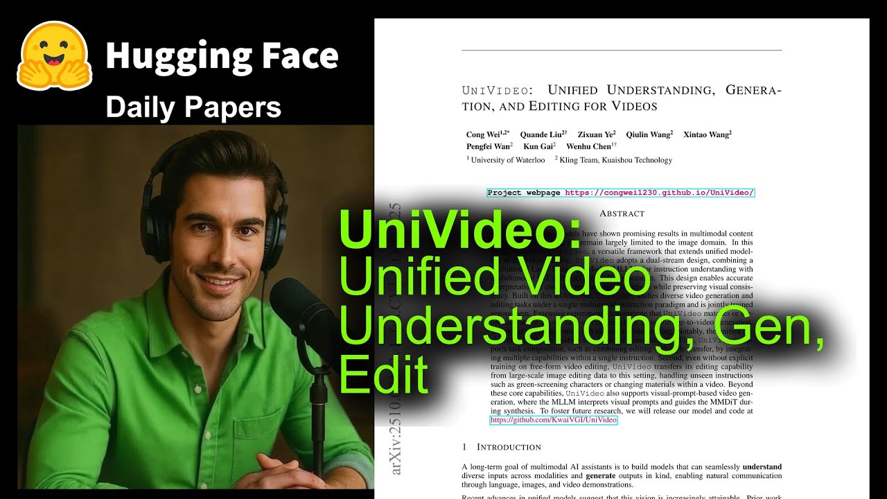 UniVideo: Unified Video Understanding, Gen, Edit