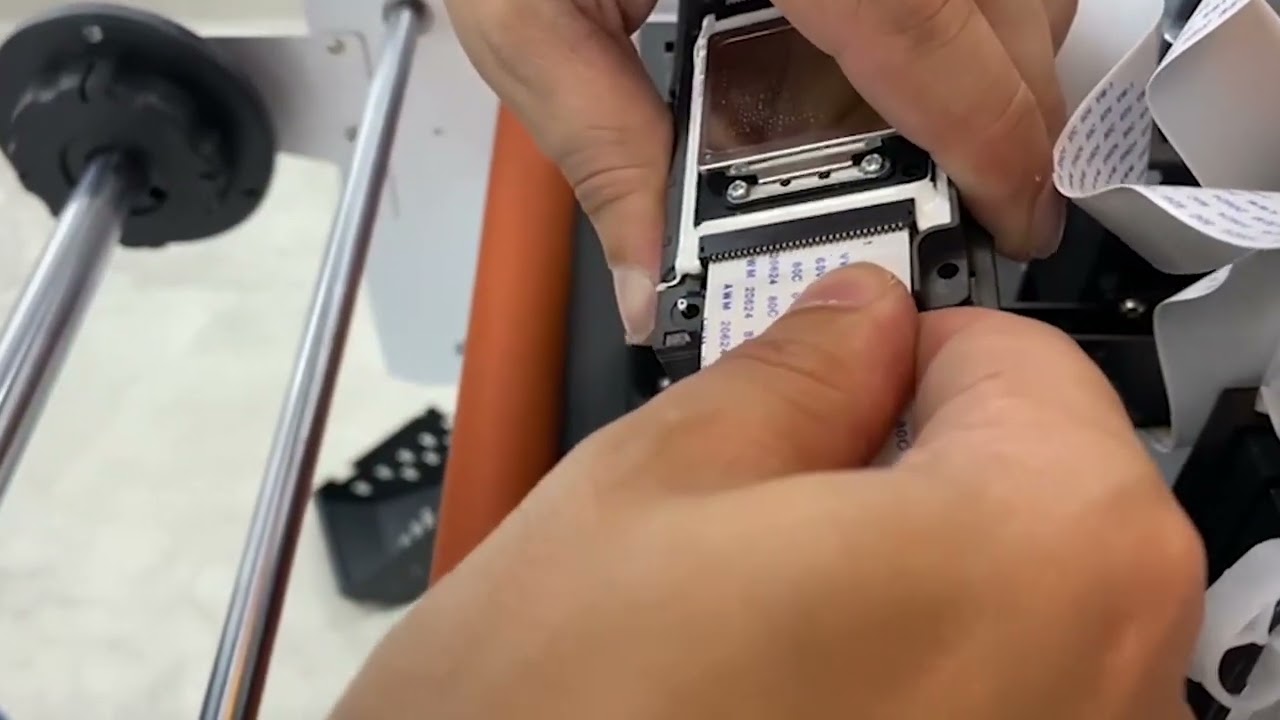 Cómo cambiar un cabezal XP600 de una TexTek DTF-30 o DTF UV-30