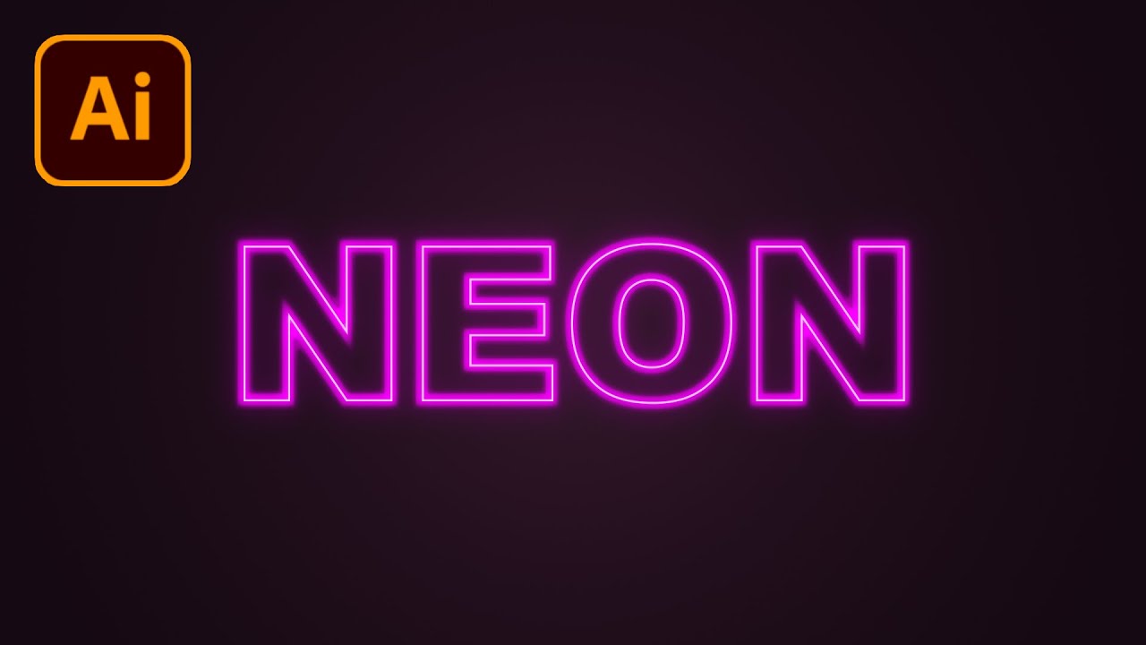 How to Create a Neon Glow Text Effect in Adobe Illustrator
