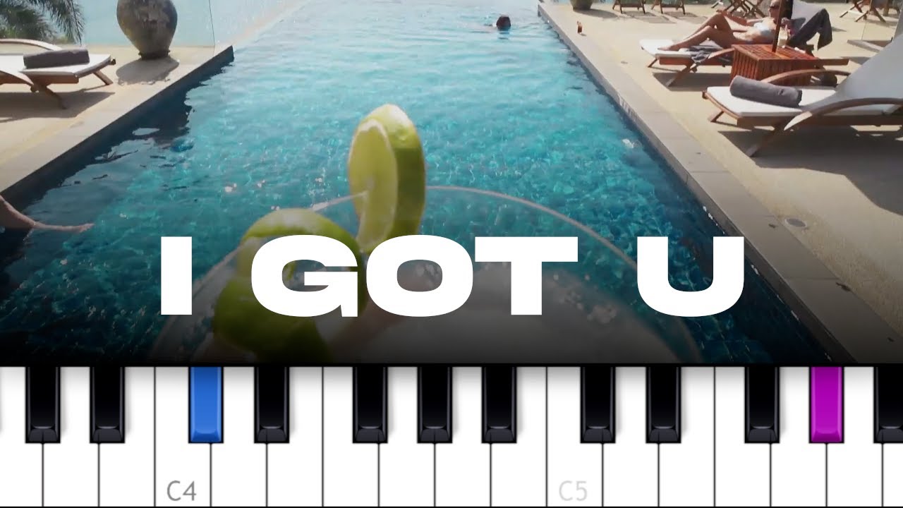 Duke Dumont - I Got U ft Jax Jones  (piano tutorial)