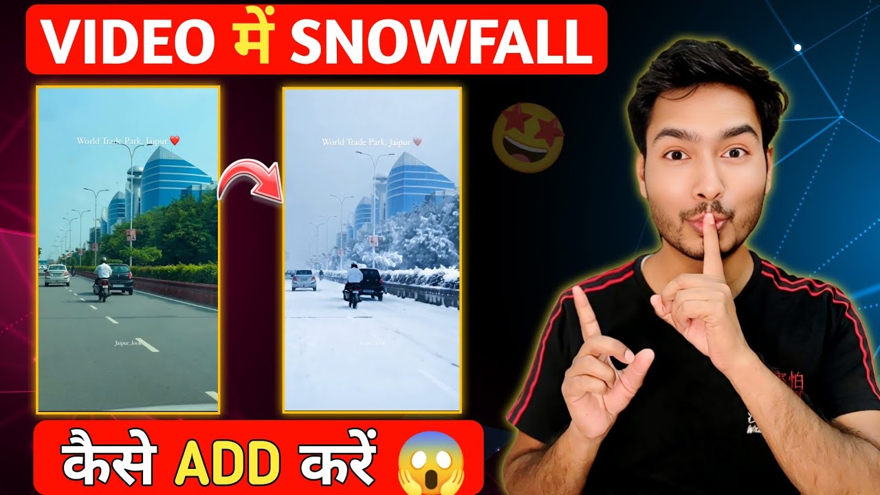 Snowfall Video Kaise Banaye | Snowfall Video Editing | Kashmir Wala Video Kaise Banaen