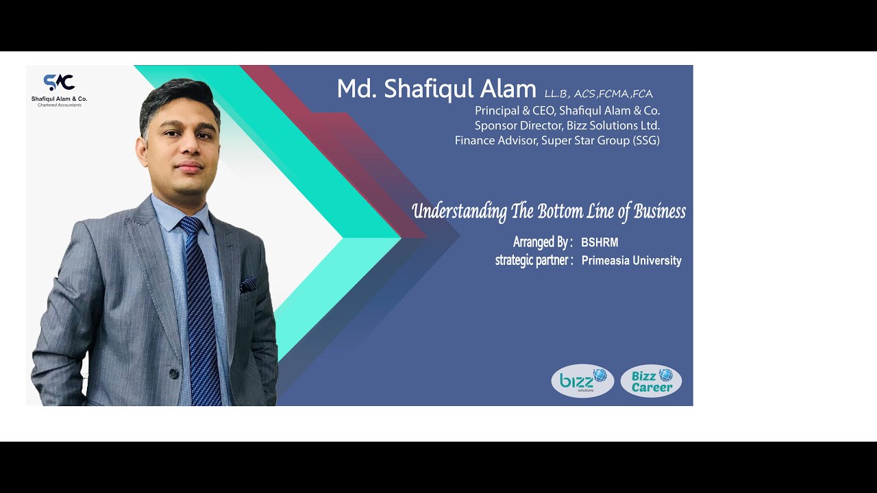 Understanding the Bottom Line of Business I Arranged by BSHRM & PrimeAsia  Uni
