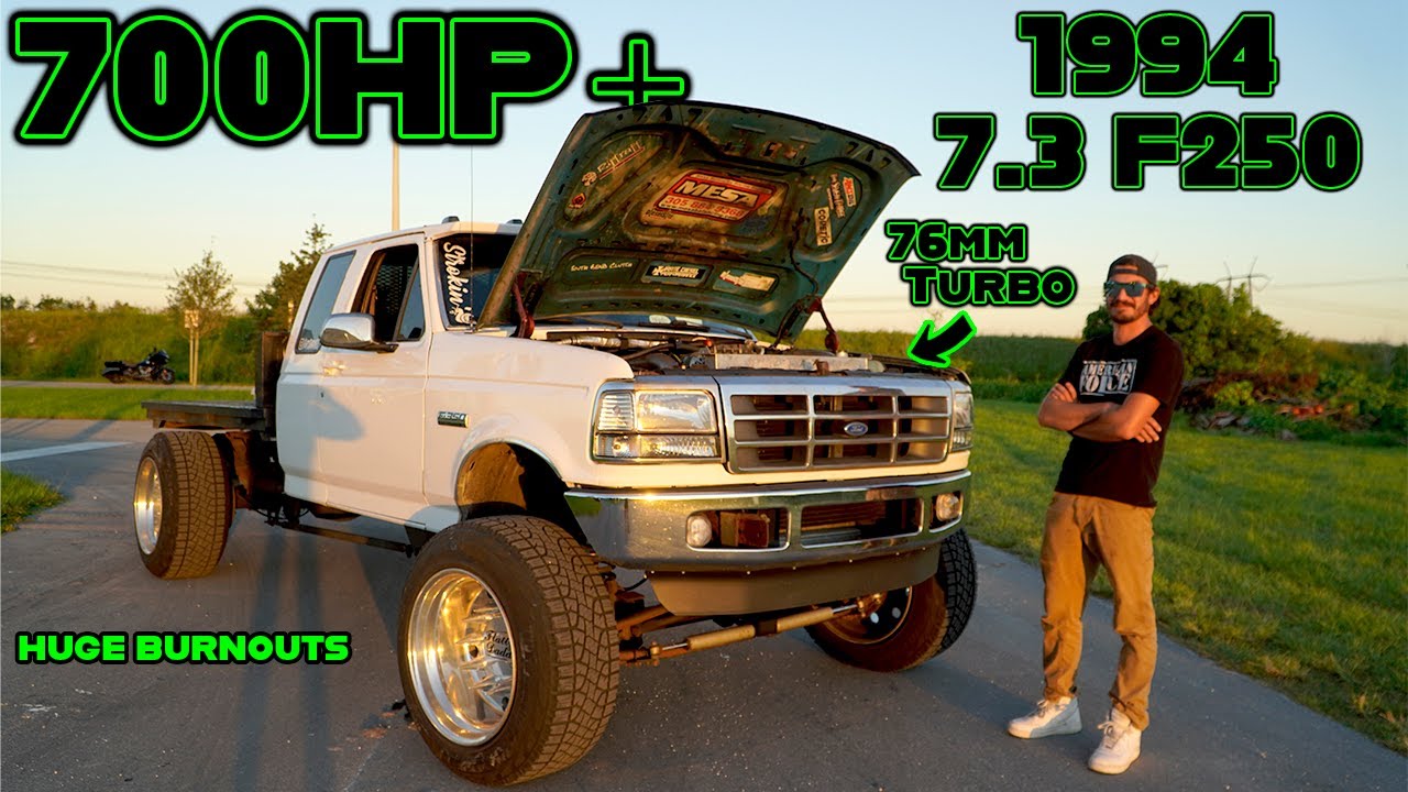 7.3 F-250 pushing 700HP is FAST