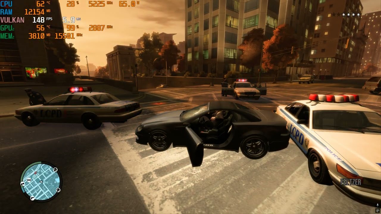 GTA IV FusionFix Mod + DXVK  in 4K | RTX 5070 Ti + Ryzen 7 9800X3D
