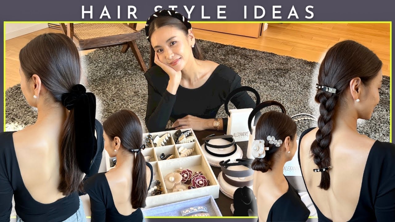 【簡単ヘアアレンジ】いつもやっているヘアアレンジと気になるヘアアクセをご紹介します♪【アレクサンドル ドゥ パリ】