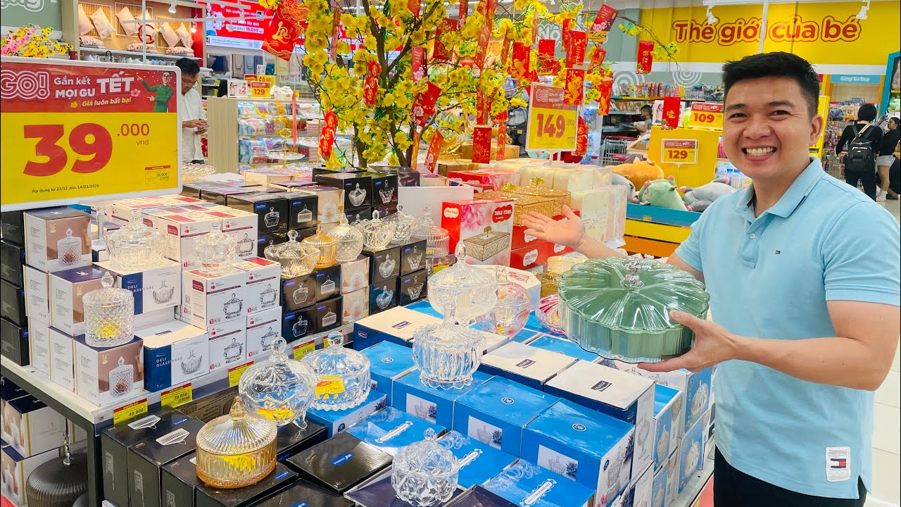 Cơn Bão SIÊU THỊ HÀNG TẾT Khây Mứt, Bánh Mứt, Gia Dụng Ngập Tràn Trước Tết 
