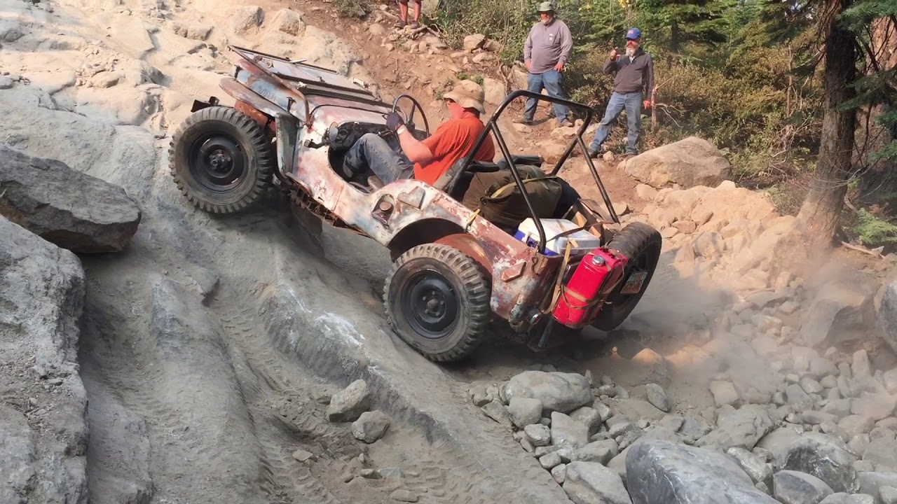 Vintage Willys Jeeps Rubicon Trail 2018 (Day 2 Part 1)