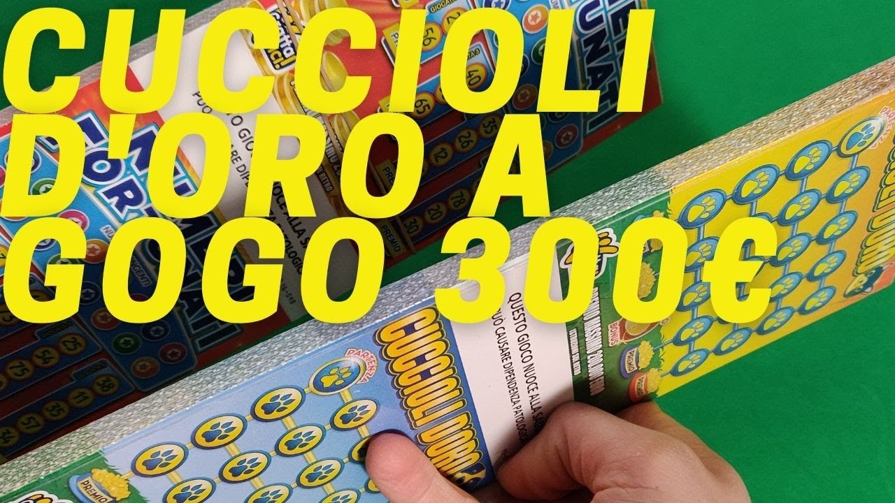 gratta e vinci di #oggi CUCCIOLI D'ORO quanti vincenti?🍀