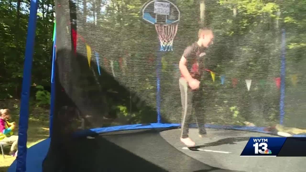Jumping for a Cause: 10-year-old uses trampoline for fun, furry fundraiser