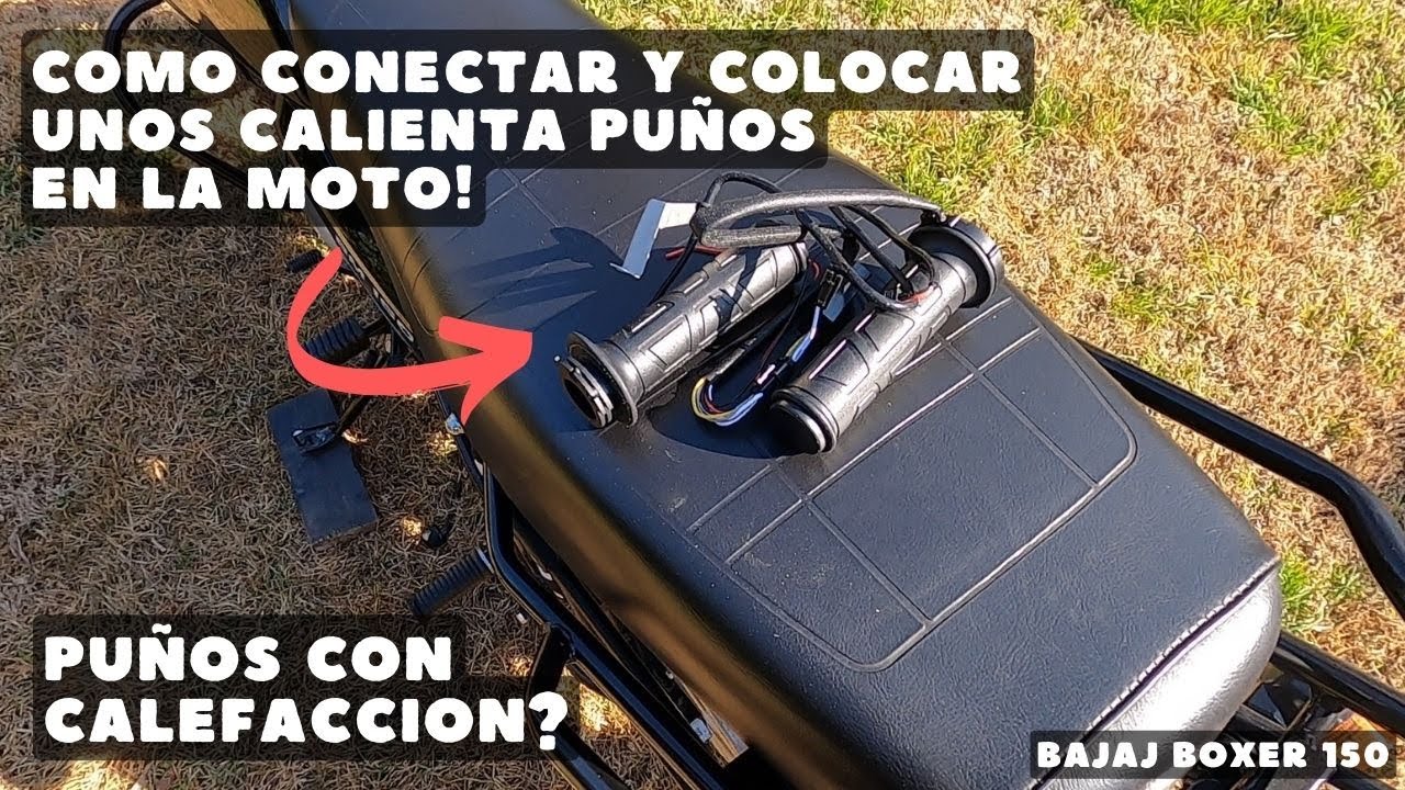 Como instalar calienta puños o puños calefactables en la moto!