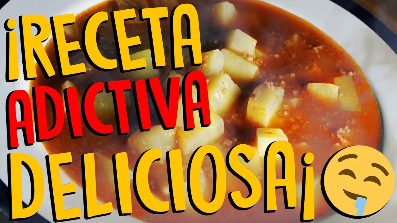 Caldo de papas con carne RECETA ADICTIVA