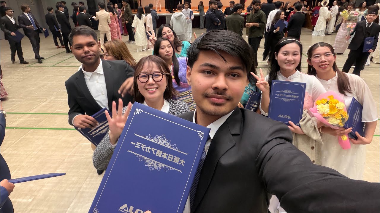 How Graduation Program takes place in Japan 🇯🇵❤️ || Bigyan lama || 