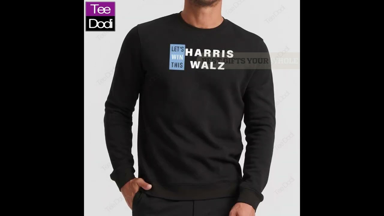 Lucas Sanders Wear Harris Walz Let’s Win This Shirt