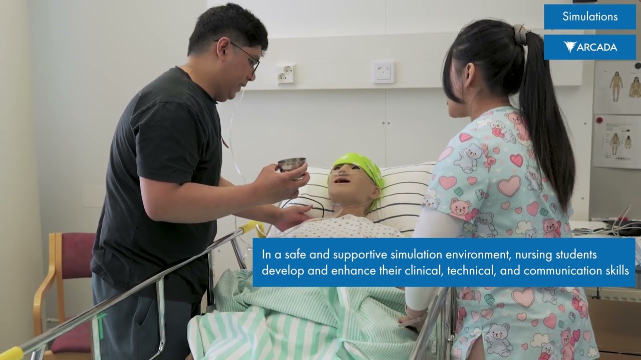 Future nurses in action: Clinical training at Arcada's Patient Safety and Learning Centre