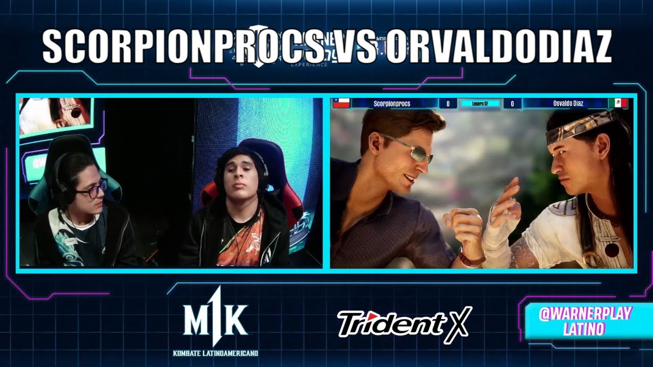 MK1: SCORPIONPROCS VS OSVALDODIAZ | JOHNNY CAGE VS LIU KANG | KOMBATE LATINOAMERICANO