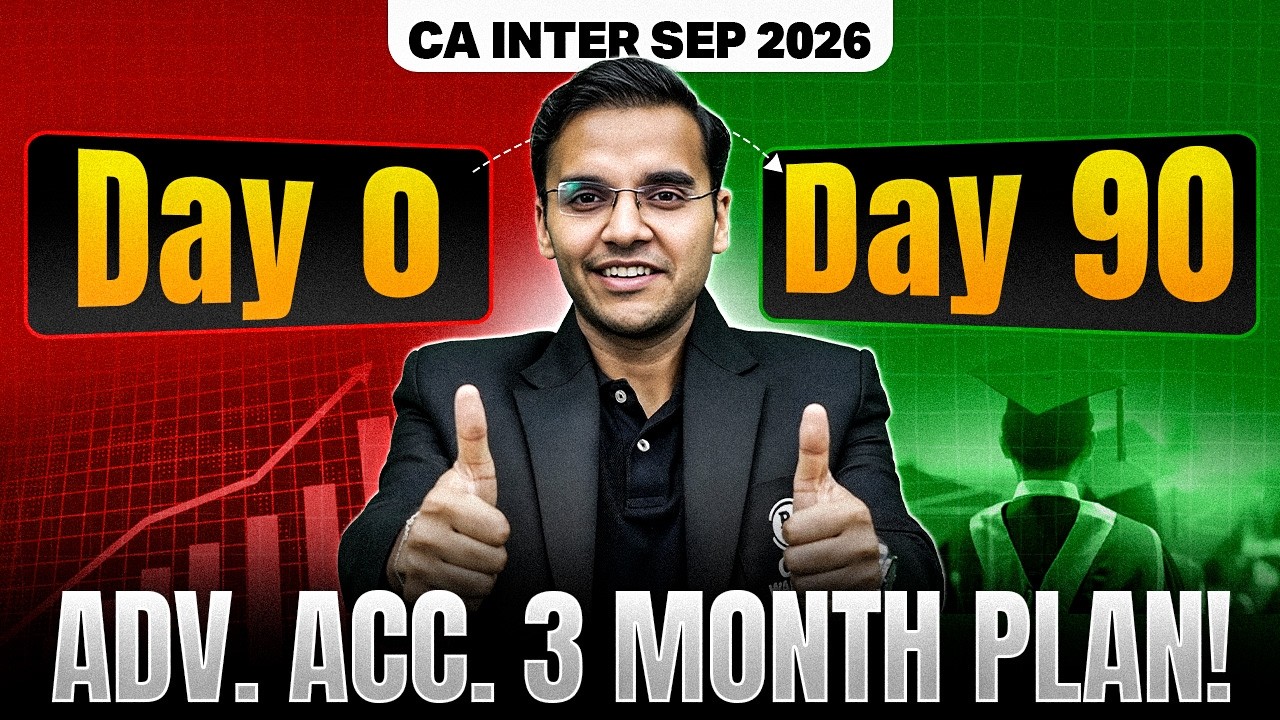 CA Inter Sept 2026 Advanced Accounts Full Plan | Day 0 to Day 90 | CA Nitin Goel