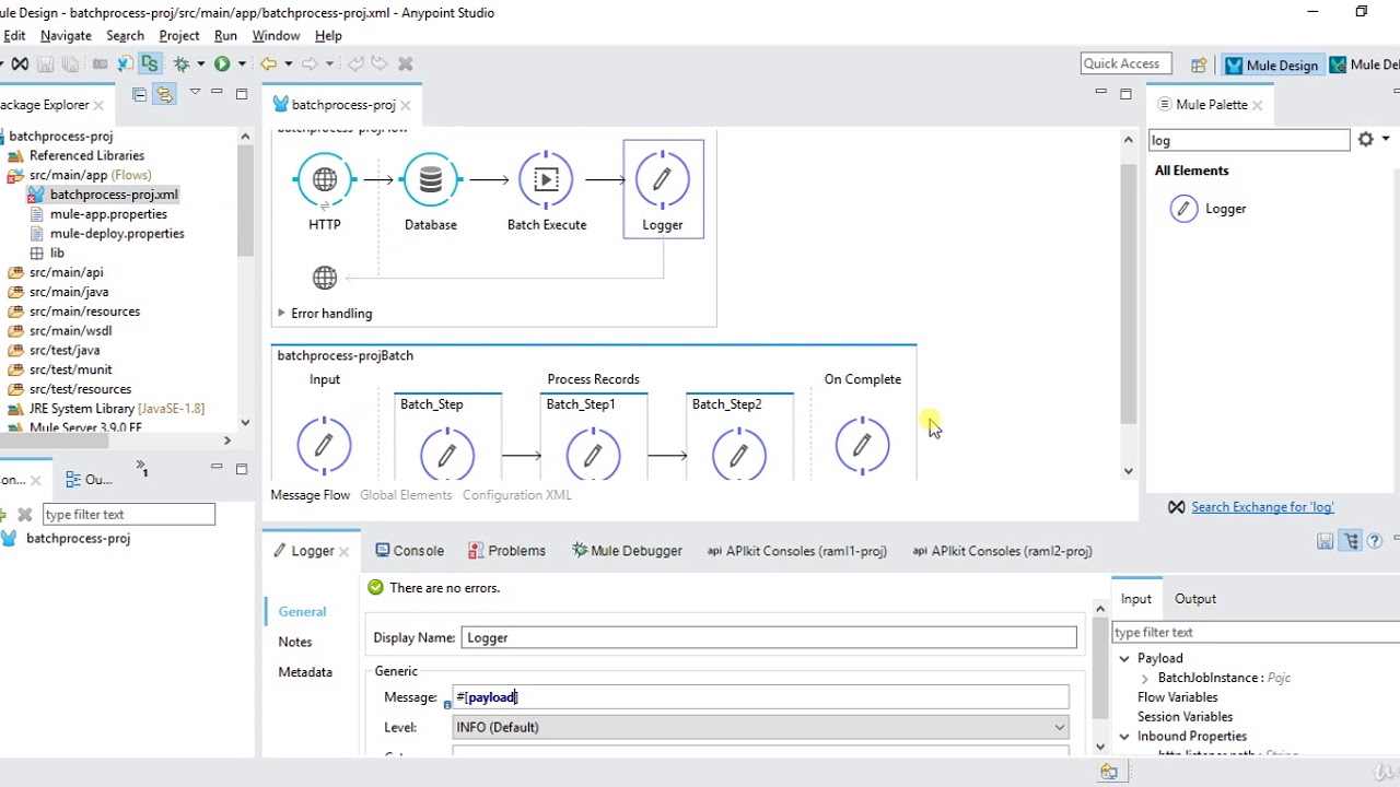 1  Implementation of Batch jobs in Mule