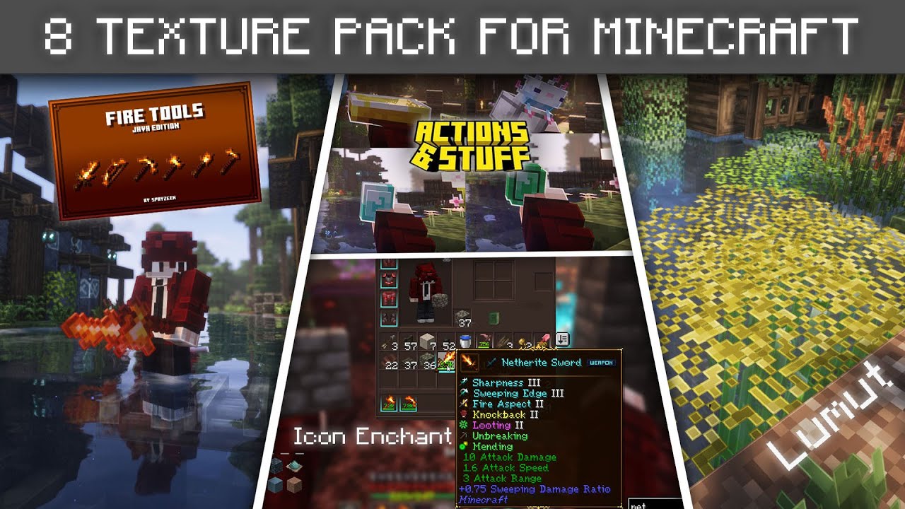 8 TEXTURE PACK TERBAIK UNTUK MINECRAFT 1.20/1.21