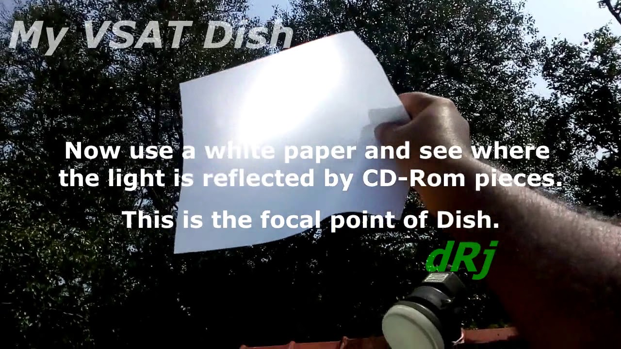 My VSAT Antenna Experimentation - LNB Installation Find Dish focal point