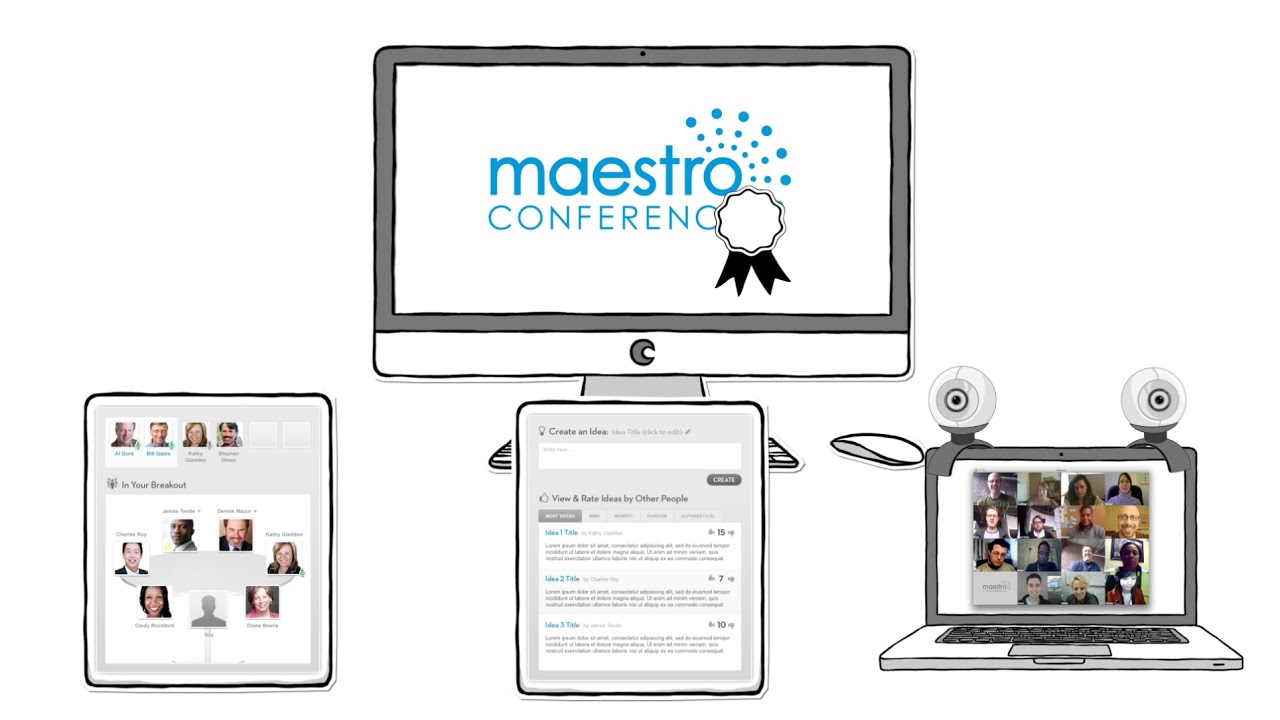 Technology Platform for Highly Interactive Virtual Events