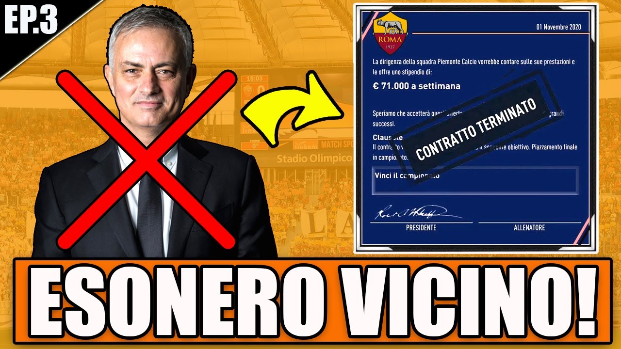 ESONERO VICINO!! LA ROMA VIENE UMILIATA CON UNA GOLEADA!! FIFA 21 CARRIERA ALLENATORE ROMA #3