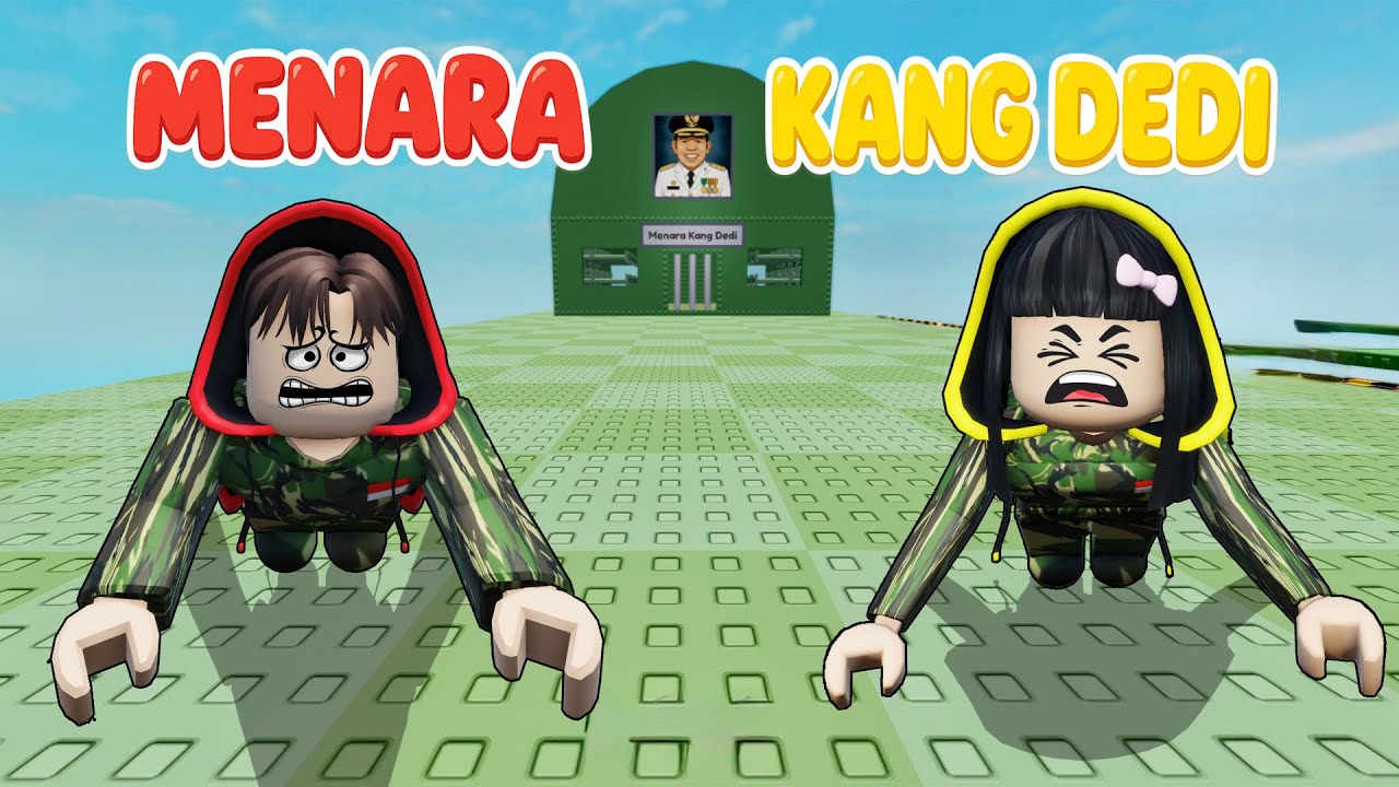 Yuta, Mio Dan Baby Celine Masuk Tower Barak Militer Kang Dedi || ROBLOX
