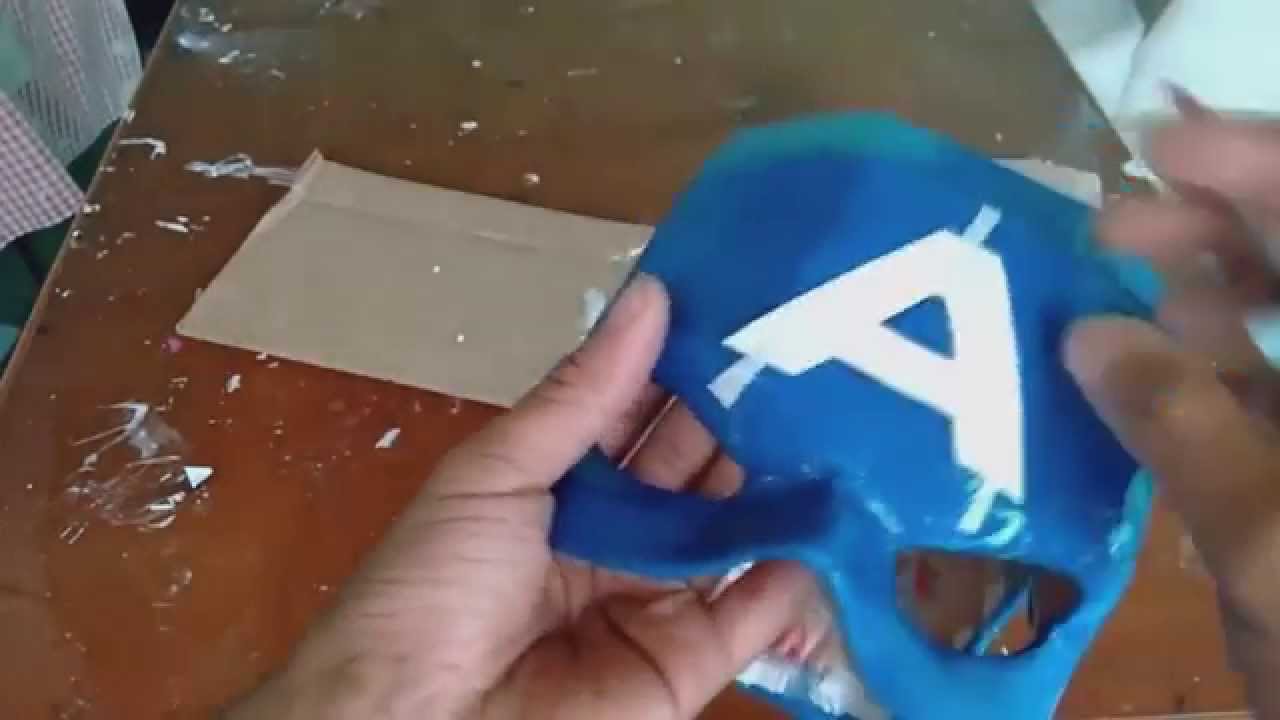 como fazer Capacete do Capitao America parte 2