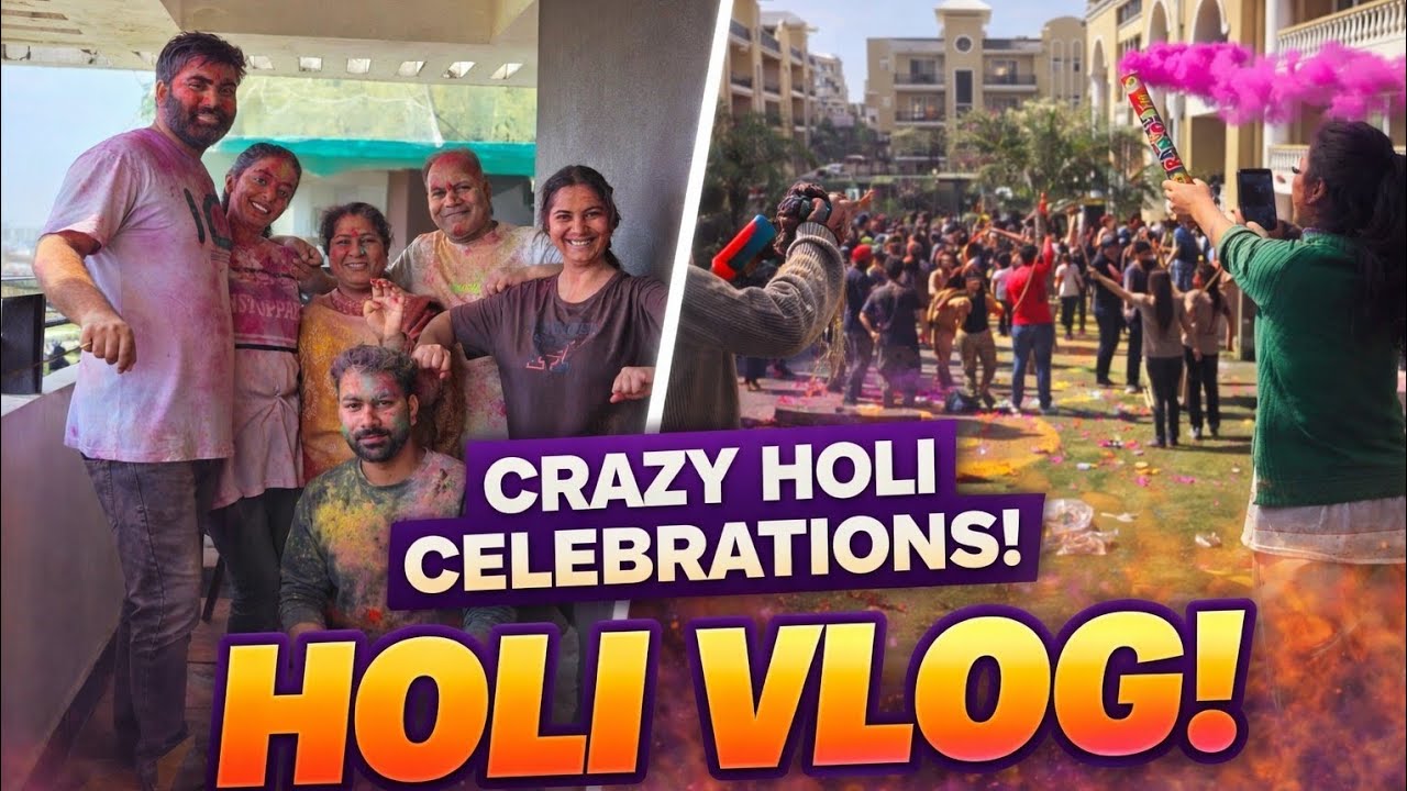 EPic Holi Celebration 2026 🎉Rango Me Dooba Shehar🎨😱 #vlogging #holi #holicelebration #vlogs #colors 