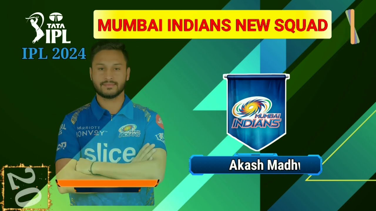 IPL 2024 - Mumbai Indians Team Full Squad | MI New Squad 2024 | MI Team Players List 2024