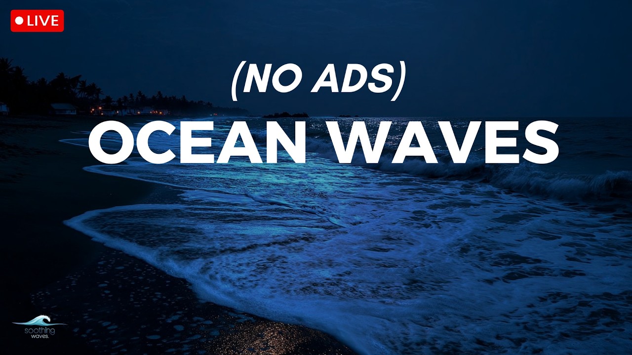 🔴 Ocean Waves for Deep Sleep | Ocean Sounds For Deep Sleeping With A Dark Screen And Rolling Waves