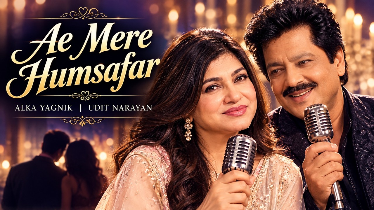 Ae Mere Humsafar ❤️ | Alka Yagnik & Udit Narayan | Romantic Bollywood Song | Old Is Gold