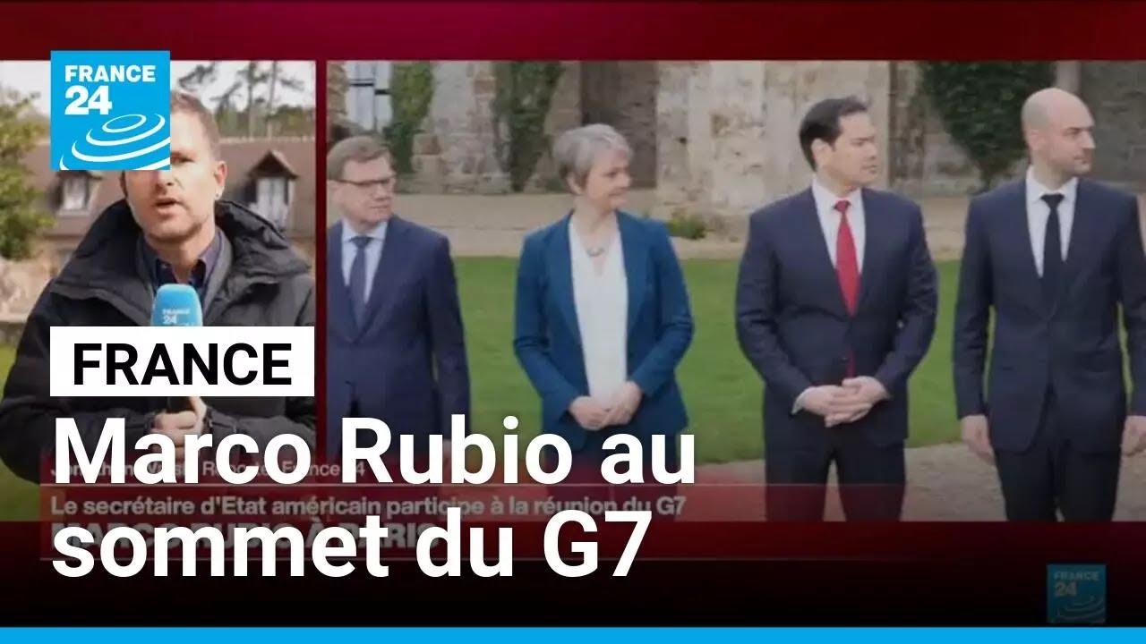 Le secr&eacute;taire d&rsquo;&Eacute;tat am&eacute;ricain Marco Rubio au sommet du G7 en France &bull; FRANCE 24