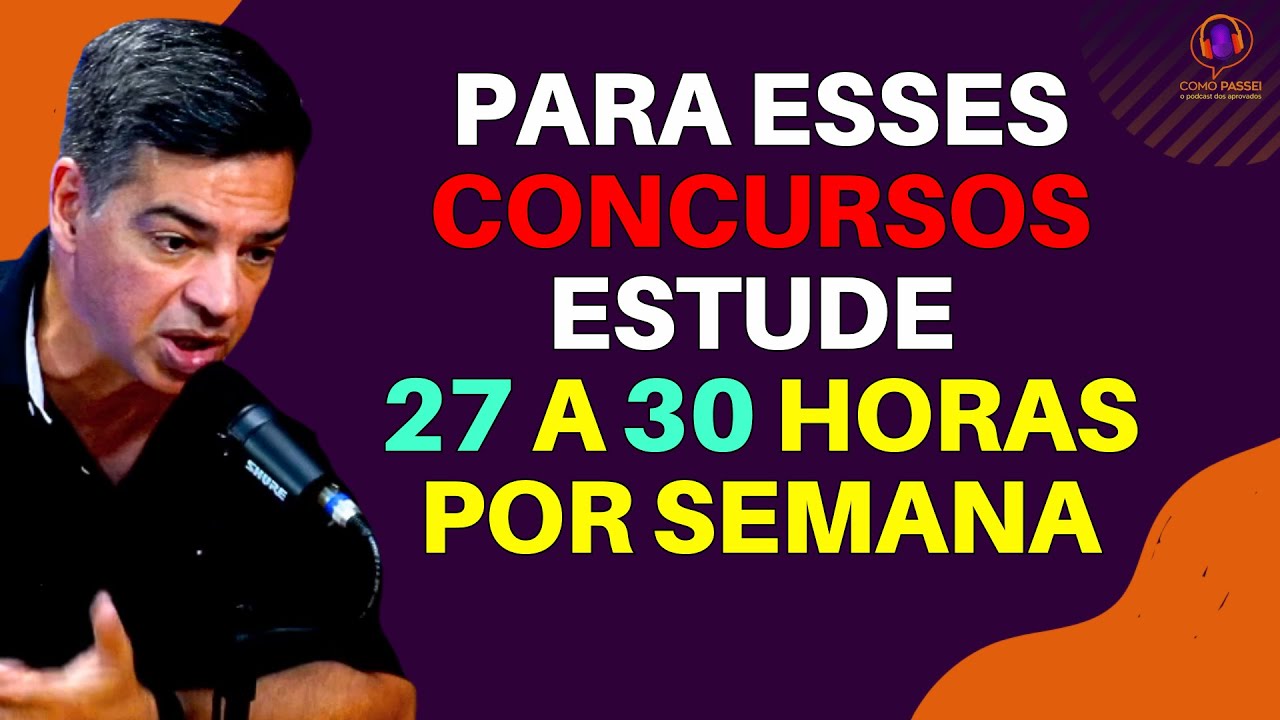 Para quem estuda para concursos públicos desse nível x horas de estudos