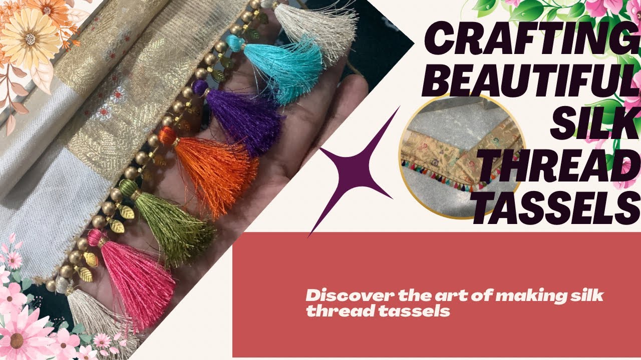 HowToMakeBeautifulMulticolourSareeTasselsDesign#trending#saree#tassels#multicolour#design@RHC_321