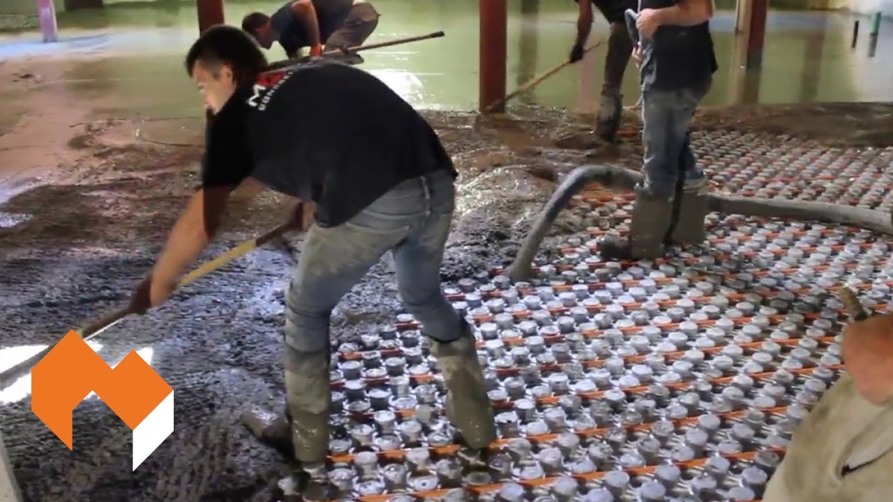 Amvic Ampex | Fairfield Estates - In-Floor Hydronic Heating Installation for Basement