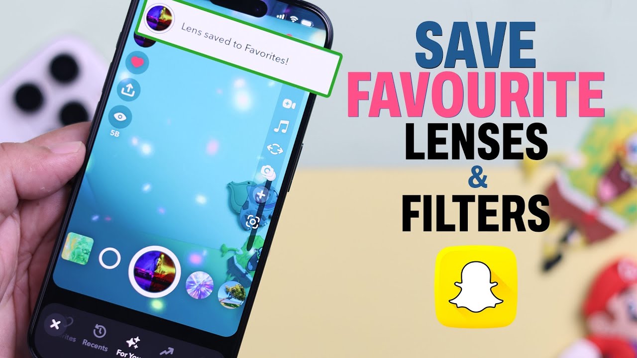 How To Save Snapchat Filters! [Save Favorite Lenses]